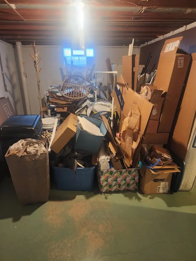 Roll-off dumpster container at job site for Yard Waste Dumpster Rental in Gibsonton